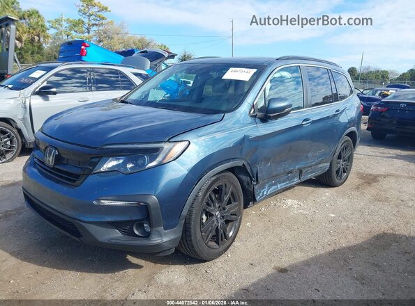 5FNYF5H28MB012828 2021 HONDA PILOT Blue 