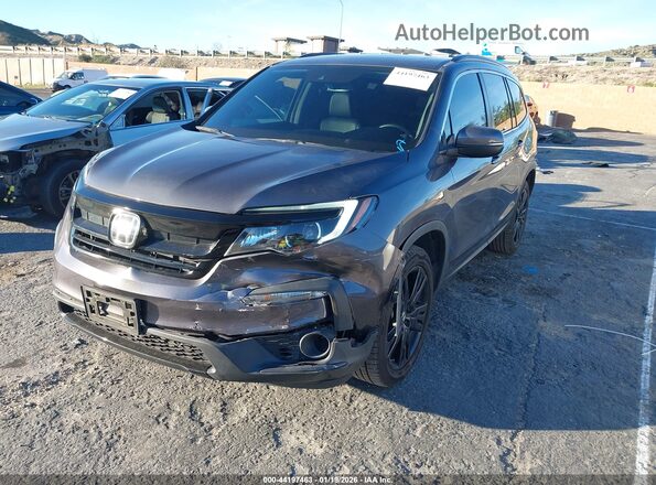 5FNYF5H28NB023622 2022 HONDA PILOT Серый Передняя левая четверть