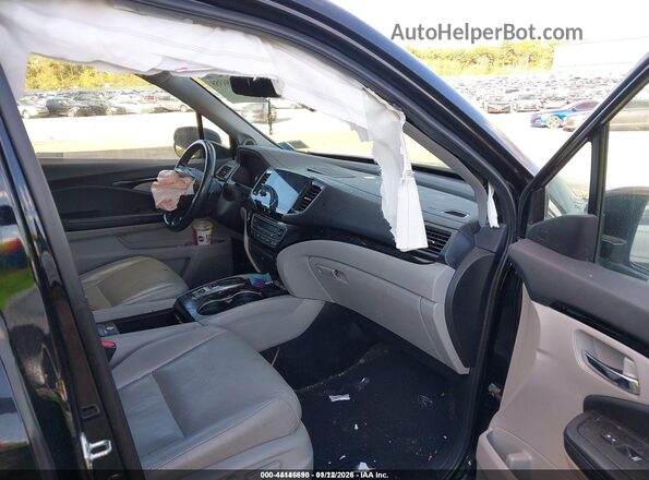 5FNYF6H02KB023924 2019 HONDA PILOT Black Front interior view