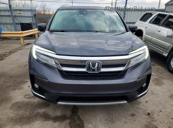 5FNYF6H09KB076328 2019 HONDA PILOT Gray Вид спереду