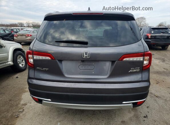 5FNYF6H09KB076328 2019 HONDA PILOT Gray Вид ззаду