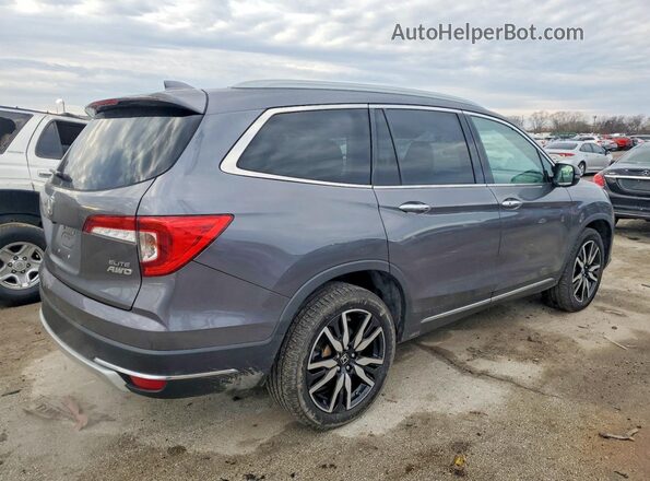 5FNYF6H09KB076328 2019 HONDA PILOT Gray Задня права чверть