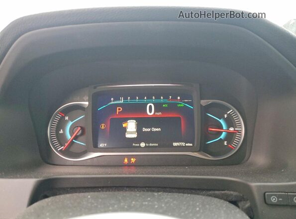 5FNYF6H09KB076328 2019 HONDA PILOT Gray Вид щитка приладів