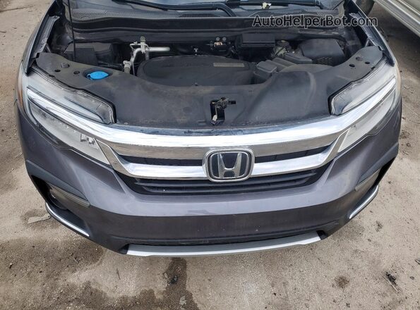 5FNYF6H09KB076328 2019 HONDA PILOT Gray Вид підкапотного простору