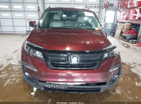 5FNYF6H28NB012206 2022 HONDA PILOT Burgundy Widok zestawu wskaźników