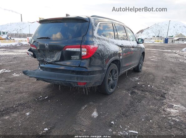 5FNYF6H29NB046929 2022 HONDA PILOT Black Հետևի աջ