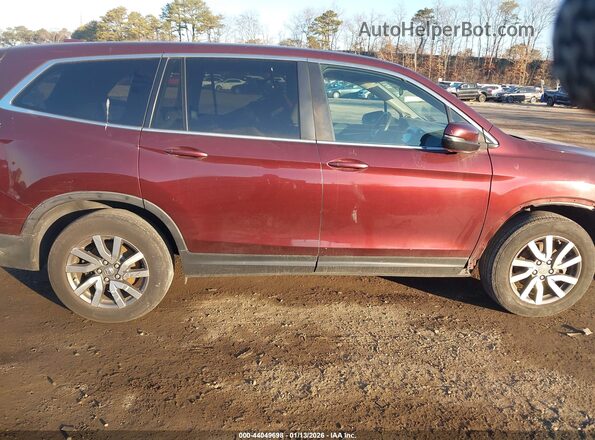 5FNYF6H35LB007258 2020 HONDA PILOT Burgundy Widok wnętrza z tyłu