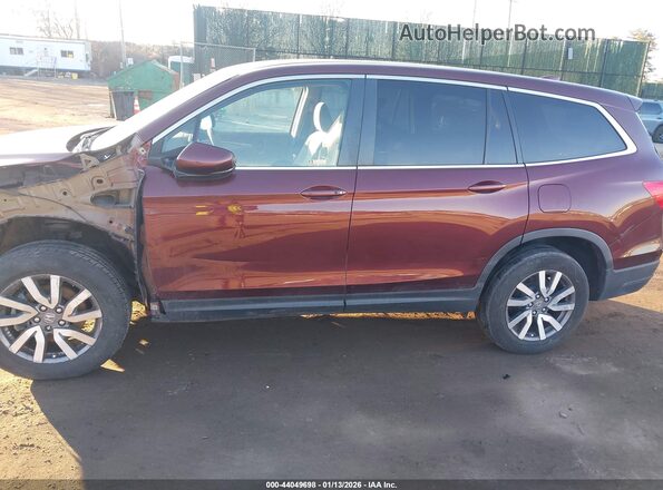 5FNYF6H35LB007258 2020 HONDA PILOT Burgundy Widok wnętrza 360 stopni