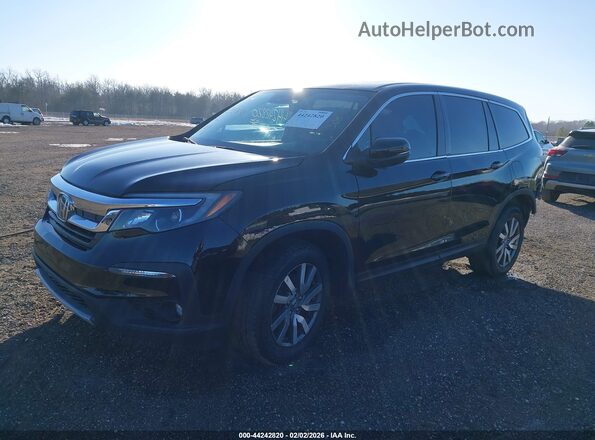 5FNYF6H56KB093051 2019 HONDA PILOT Black Передня ліва чверть