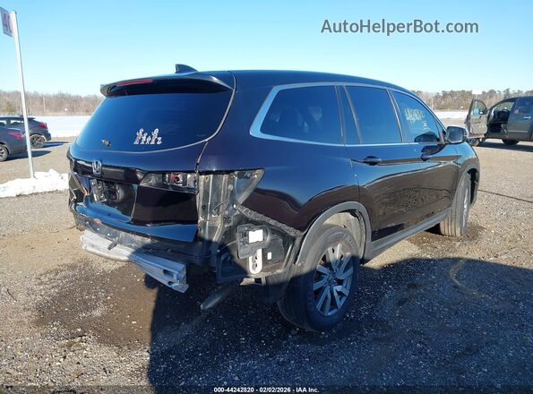 5FNYF6H56KB093051 2019 HONDA PILOT Black Задня права чверть