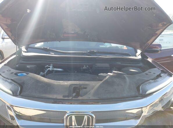 5FNYF6H6XMB064809 2021 HONDA PILOT Красный Вид сзади