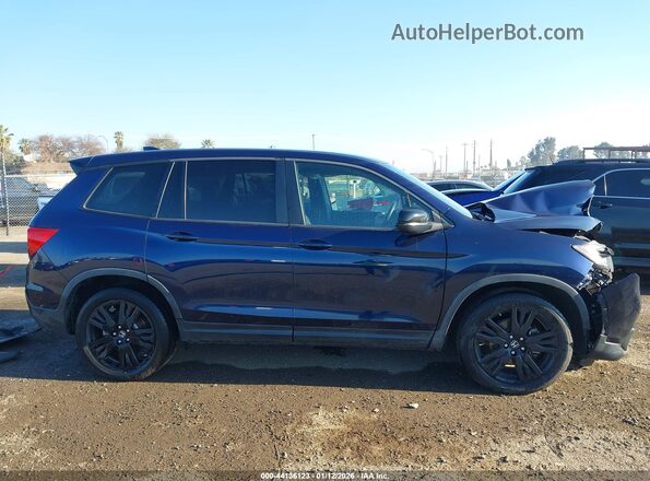 5FNYF7H26KB006843 2019 HONDA PASSPORT Dark Blue Widok wnętrza 360 stopni