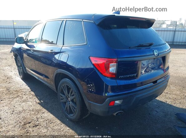 5FNYF7H26KB006843 2019 HONDA PASSPORT Dark Blue Tył lewy