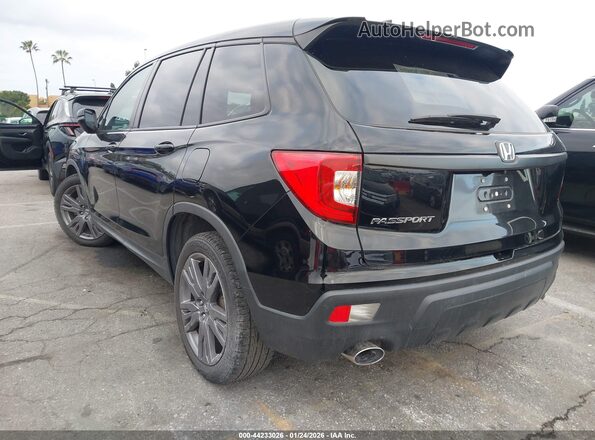5FNYF7H51KB006890 2019 HONDA PASSPORT Black Rear left