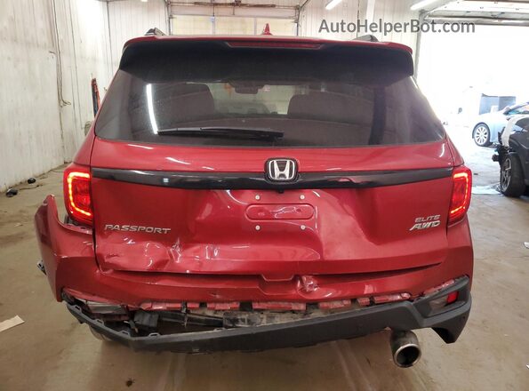 5FNYF8H03PB036443 2023 HONDA PASSPORT Red უკანა ხედი