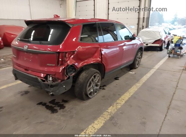 5FNYF8H50PB043667 2023 HONDA PASSPORT Burgundy Trasero derecho