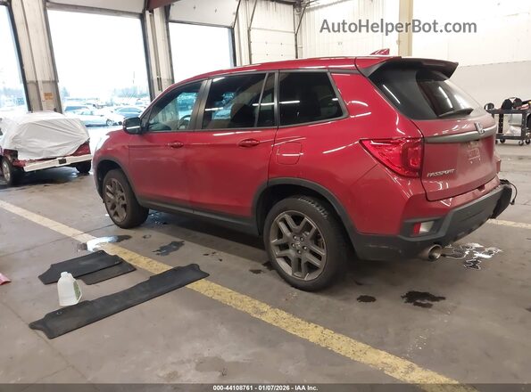 5FNYF8H50PB043667 2023 HONDA PASSPORT Burgundy Trasero izquierdo