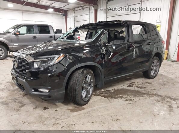 5FNYF8H52PB021346 2023 HONDA PASSPORT Black Vista tres cuartos delantera izquierda
