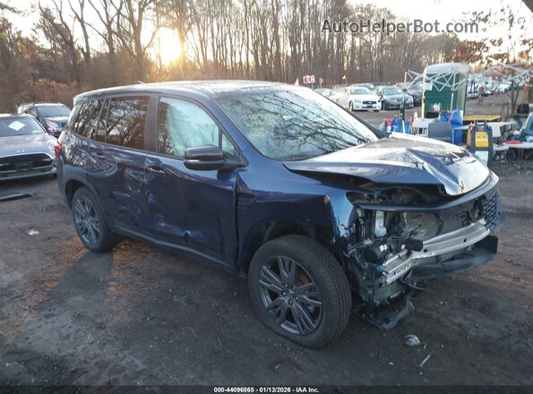 5FNYF8H53MB027622 2021 HONDA PASSPORT Dark Blue Rear interior view