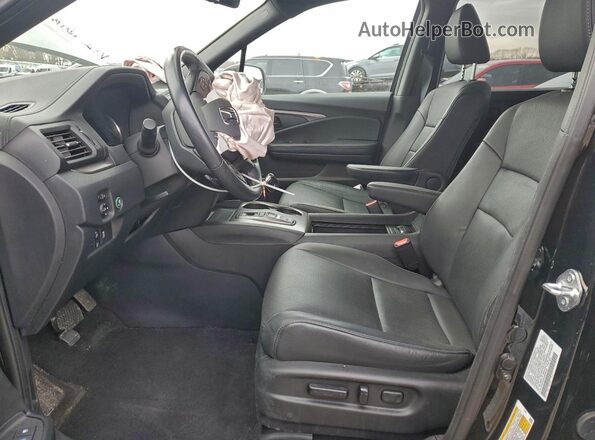 5FNYF8H53NB008098 2022 HONDA PASSPORT Black Вид салону спереду