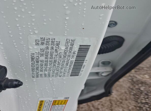 5FNYF8H53PB038253 2023 HONDA PASSPORT Белый Вид наклейки с VIN-кодом