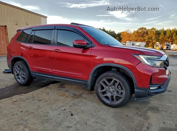 5FNYF8H54NB025010 2022 HONDA PASSPORT Maroon Առջևի աջ