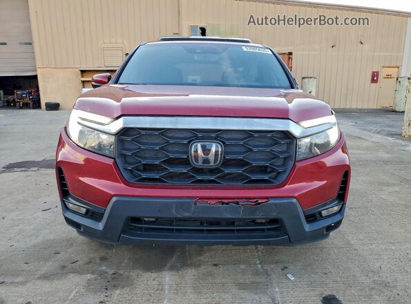 5FNYF8H54NB025010 2022 HONDA PASSPORT Maroon Դիմացի տեսք