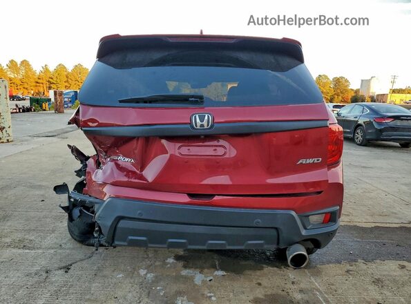 5FNYF8H54NB025010 2022 HONDA PASSPORT Maroon Հետևի տեսք