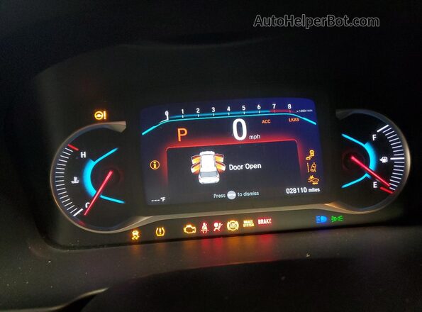 5FNYF8H56LB007685 2020 HONDA PASSPORT Red Widok zestawu wskaźników