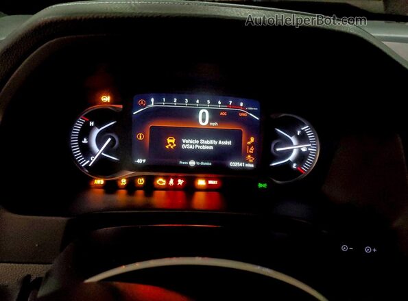 5FNYF8H5XRB010212 2024 HONDA PASSPORT Gray Widok zestawu wskaźników