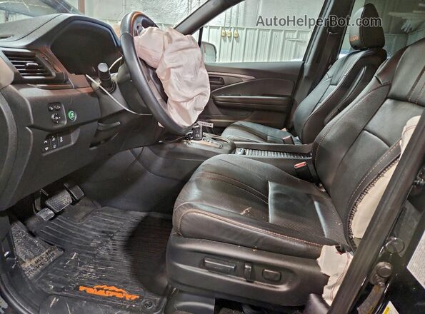 5FNYF8H64NB021483 2022 HONDA PASSPORT Black Widok wnętrza z przodu
