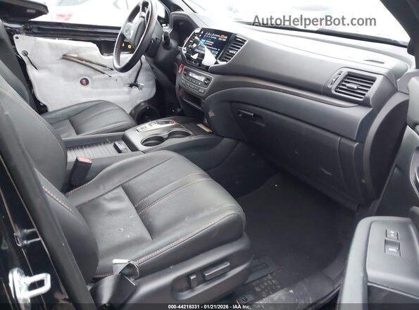 5FNYF8H65NB000657 2022 HONDA PASSPORT Black წინა სალონის ხედი