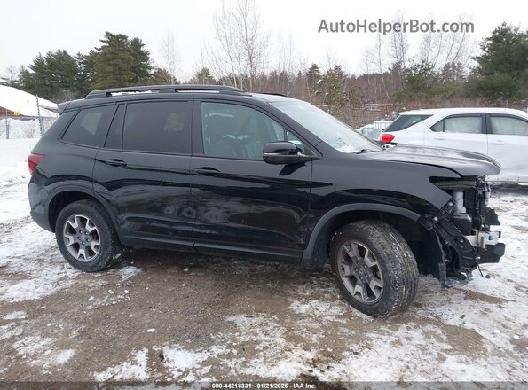 5FNYF8H65NB000657 2022 HONDA PASSPORT Black სალონის 360-გრადუსიანი ხედი