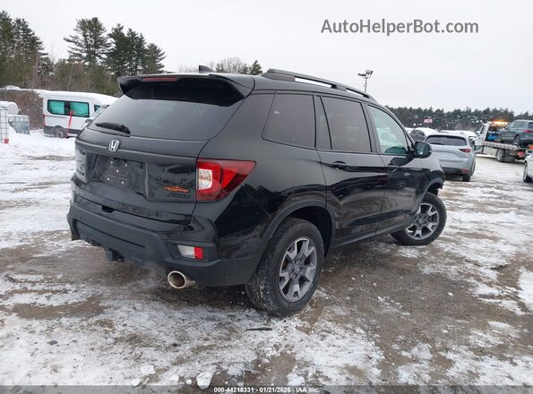 5FNYF8H65NB000657 2022 HONDA PASSPORT Black უკანა მარჯვენა