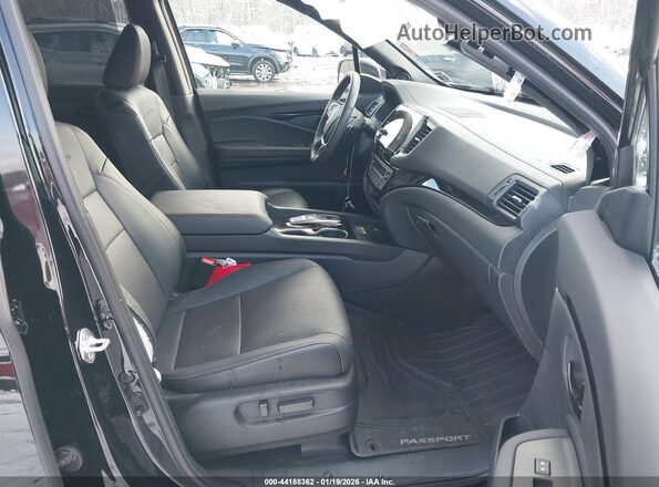 5FNYF8H84SB013901 2025 HONDA PASSPORT Black წინა სალონის ხედი