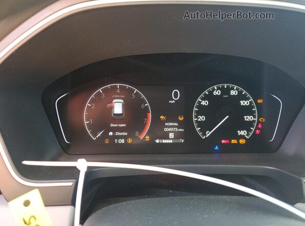 5FNYG1H4XSB106939 2025 HONDA PILOT White Vista del cuadro de instrumentos