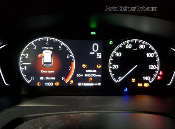 5FNYG1H73PB014749 2023 HONDA PILOT Black Instrument cluster view