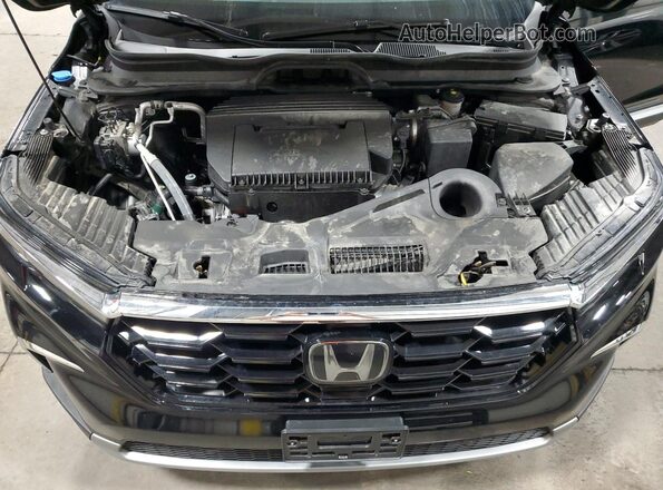 5FNYG1H73PB014749 2023 HONDA PILOT Black Engine compartment view