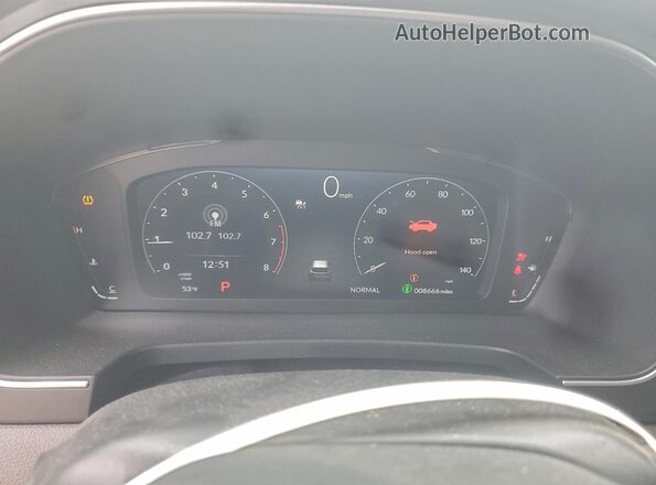 5FNYG1H89RB044057 2024 HONDA PILOT Gray Widok zestawu wskaźników