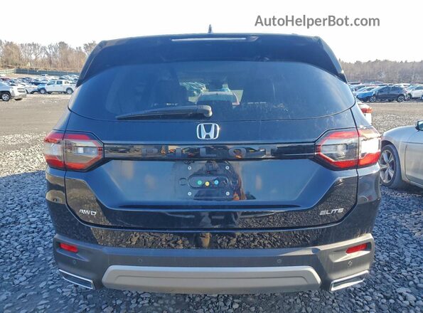 5FNYG1H8XRB004909 2024 HONDA PILOT Black Вид ззаду