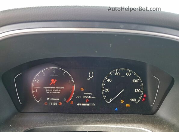 5FNYG2H72RB001631 2024 HONDA PILOT Black Widok zestawu wskaźników
