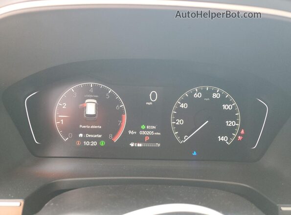 5FNYG2H79RB002467 2024 HONDA PILOT Серый Вид щитка приборов