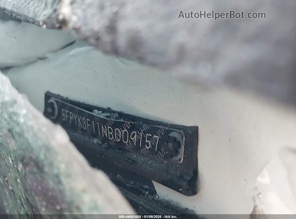 5FPYK3F11NB009157 2022 HONDA RIDGELINE White Widok komory silnika