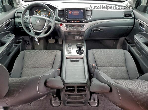 5FPYK3F15MB002937 2021 HONDA RIDGELINE Black წინა პანელის ხედი