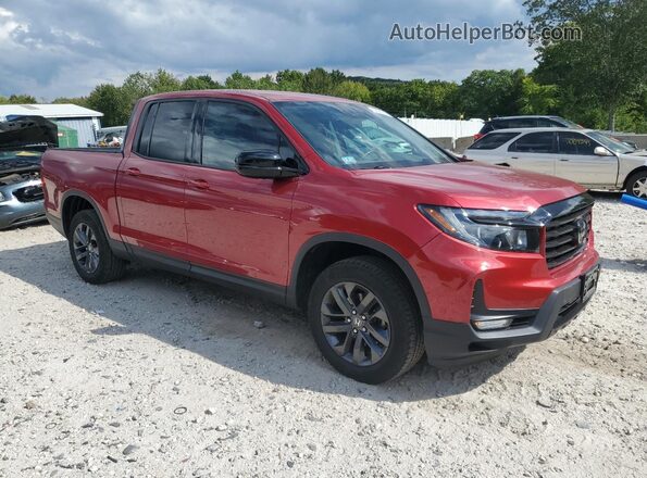 5FPYK3F1XMB003520 2021 HONDA RIDGELINE Red Передня права чверть
