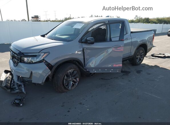5FPYK3F1XRB009308 2024 HONDA RIDGELINE Gray Przód lewy