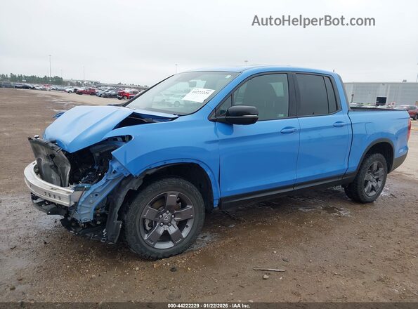 5FPYK3F69RB000613 2024 HONDA RIDGELINE Blue Front left