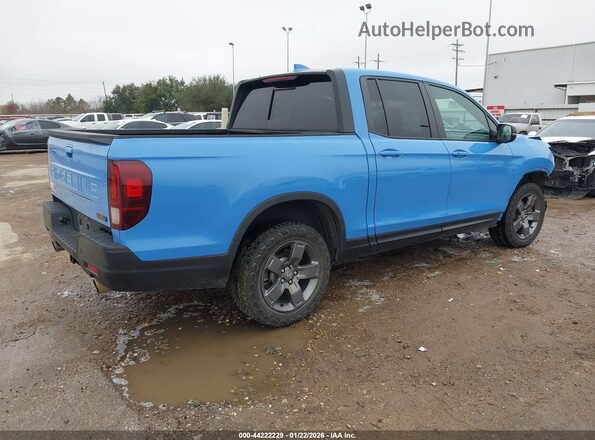 5FPYK3F69RB000613 2024 HONDA RIDGELINE Blue Rear right