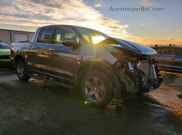 5FPYK3F71NB010541 2022 HONDA RIDGELINE Gray Front right
