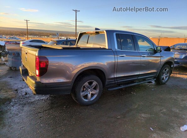 5FPYK3F71NB010541 2022 HONDA RIDGELINE Gray Rear right